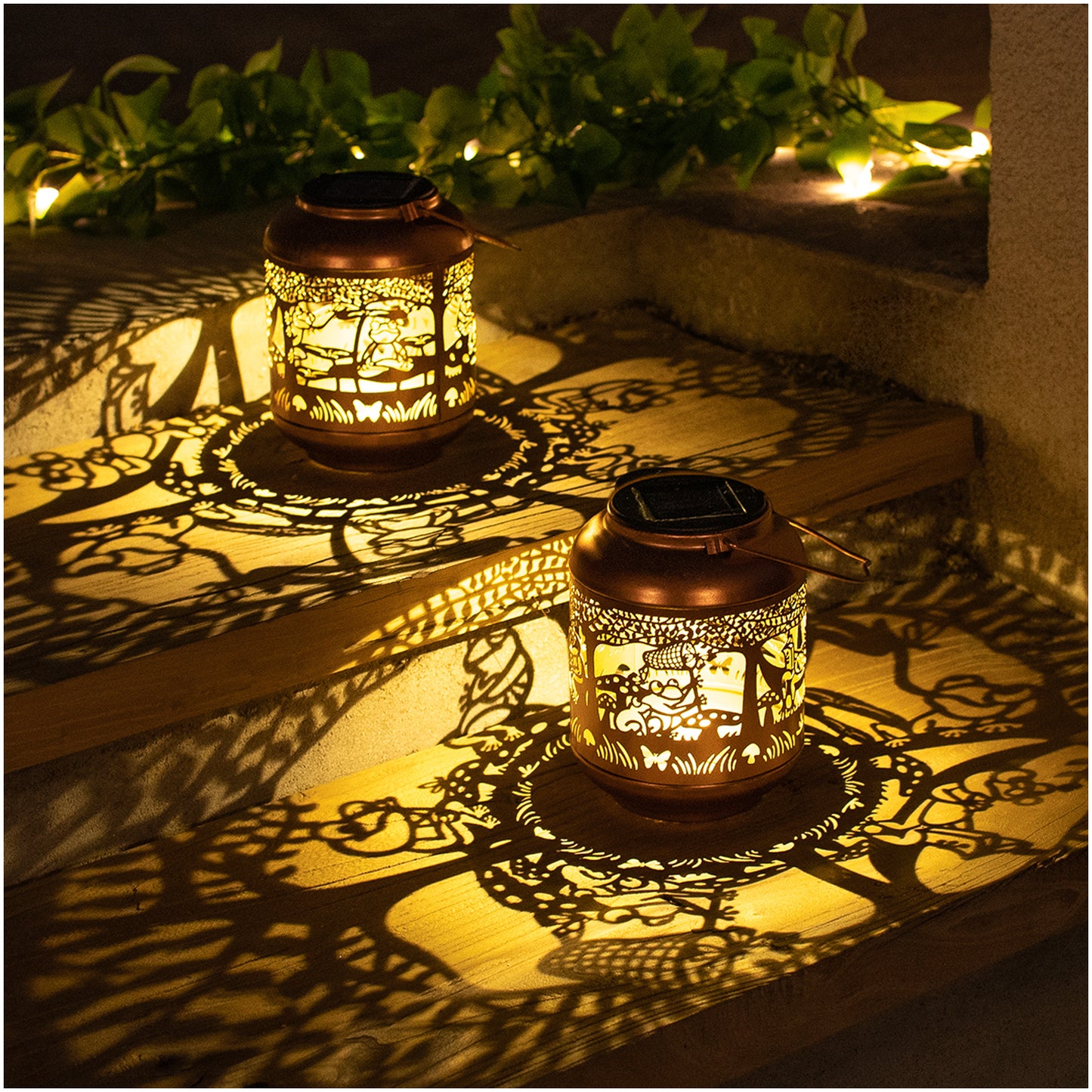 2 Pack Frog Solar Lanterns Outdoor Waterproof,Hanging Solar Lights Frog Gifts for Women Men Metal LED Decorative Light for Yard,Patio,Lawn,Tabletop,Pathway,Landscape,Garden Decor